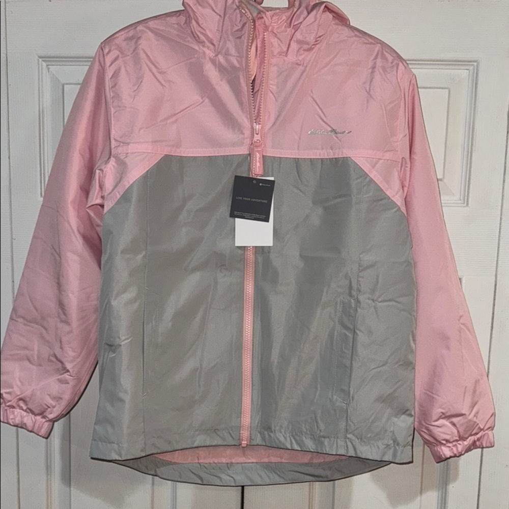 Girls Jacket Eddie Bauer 3 in 1 System Hooded Pink All Season Jacket